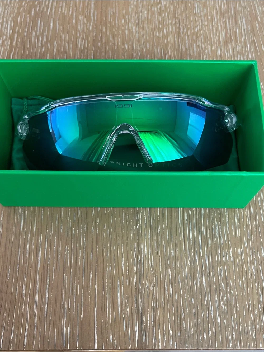 Larry June x Midnight Organic Optics Sunglasses Green Blue